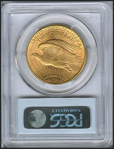 Saint-Gaudens Double Eagle, $20, 1908 - D, 9148, Reverse