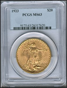 Saint-Gaudens Double Eagle, $20, 1923 - , 9175, Obverse
