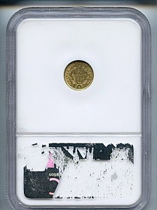 Liberty Gold, $1, 1851 - C, 7514, Reverse