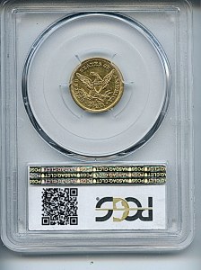 Liberty Gold, $3, 1848 - C, 7750, Reverse