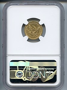 Liberty Gold, $3, 1851 - O, 7762, Reverse