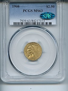 Indian Gold, $3, 1908 - , 7939, Obverse