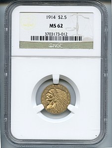 Indian Gold, $3, 1914 - , 7946, Obverse