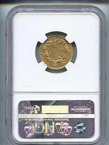 Princess Gold, $3, 1861 - , 7982, Reverse