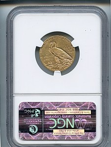 Indian Half Eagle, $5, 1913 - S, 8526, Reverse