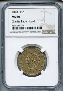 Liberty Eagle, $10, 1849 - , 8601, Obverse