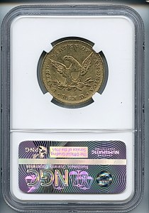 Liberty Eagle, $10, 1849 - , 8601, Reverse