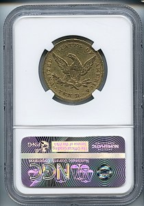 Liberty Eagle, $10, 1850 - , 8603, Reverse