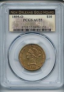 Liberty Eagle, $10, 1895 - O, 8733, Obverse
