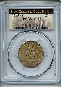 Liberty Eagle, $10, 1895 - O, 8733, Obverse