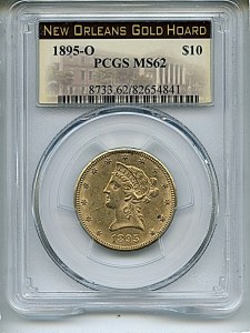Liberty Eagle, $10, 1895 - O, 8733, Obverse