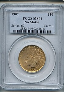 Princess Eagle, $10, 1907 - , 8852, Obverse