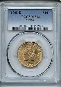 Princess Eagle, $10, 1908 - D, 8860, Obverse