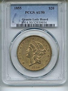 Liberty Double Eagle, $20, 1855 - , 8914, Obverse