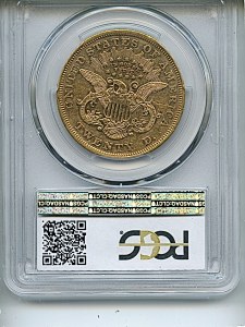 Liberty Double Eagle, $20, 1868 - , 8953, Reverse