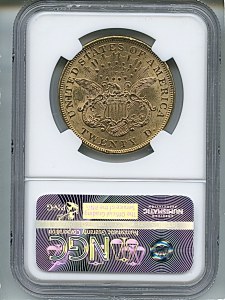 Liberty Double Eagle, $20, 1874 - , 8970, Reverse