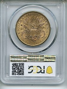 Liberty Double Eagle, $20, 1878 - S, 8987, Reverse