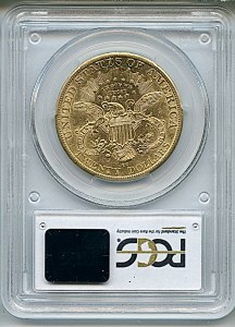 Liberty Double Eagle, $20, 1883 - CC, 8999, Reverse