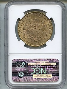 Liberty Double Eagle, $20, 1885 - S, 9005, Reverse