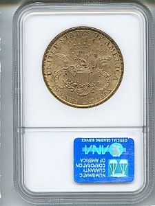 Liberty Double Eagle, $20, 1891 - S, 9018, Reverse