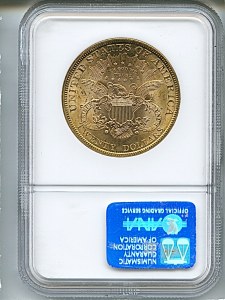 Liberty Double Eagle, $20, 1895 - , 9027, Reverse