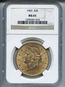 Liberty Double Eagle, $20, 1903 - , 9043, Obverse