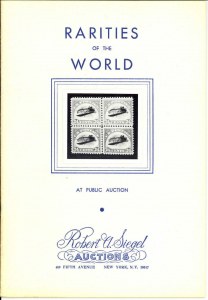 The first Rarities of the World sale held by Siegel on February 27, 1964