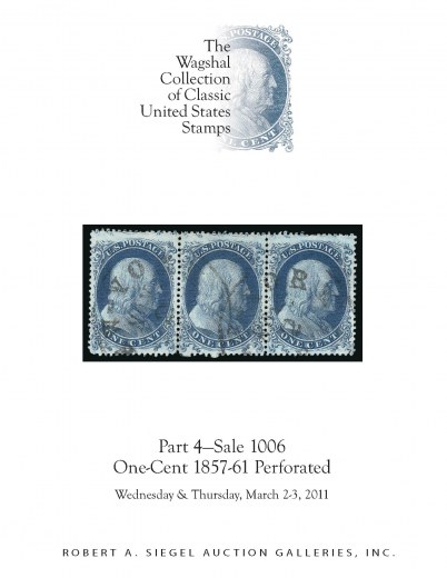 Catalog Cover Sale no. 1006 — Siegel Auction Galleries