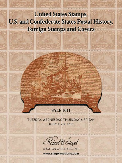 Catalog Cover Sale no. 1011 — Siegel Auction Galleries