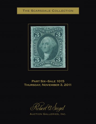 Catalog Cover Sale no. 1015 — Siegel Auction Galleries