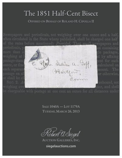 Catalog Cover Sale no. 1040A — Siegel Auction Galleries