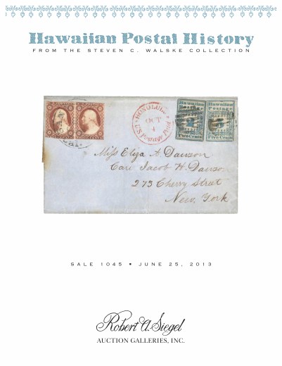 Catalog Cover Sale no. 1045 — Siegel Auction Galleries