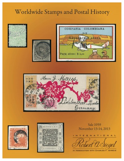 Catalog Cover Sale no. 1059 — Siegel Auction Galleries