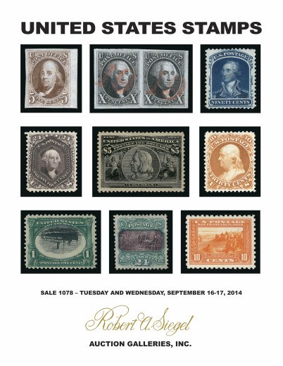 Catalog Cover Sale no. 1078 — Siegel Auction Galleries