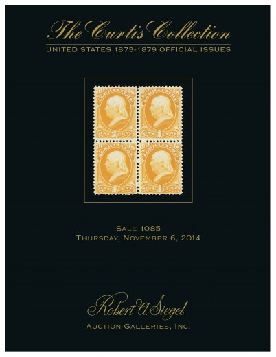 Catalog Cover Sale no. 1085 — Siegel Auction Galleries