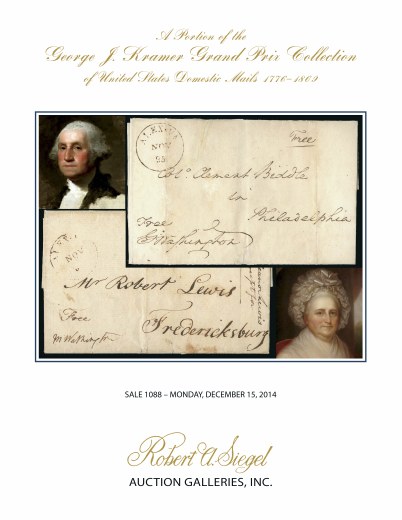 Catalog Cover Sale no. 1088 — Siegel Auction Galleries