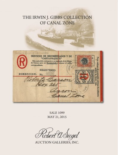 Catalog Cover Sale no. 1099 — Siegel Auction Galleries
