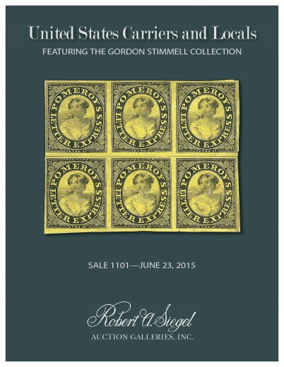 Catalog Cover Sale no. 1101 — Siegel Auction Galleries