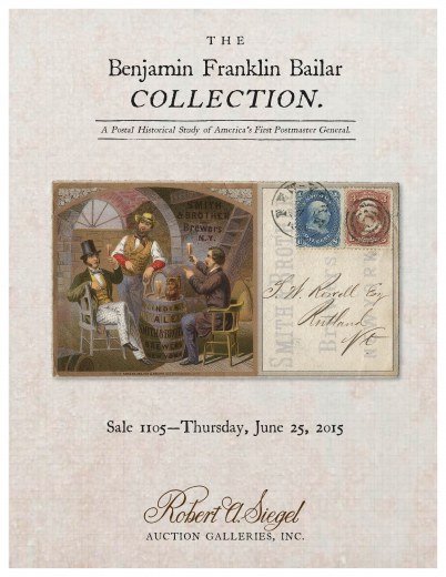 Catalog Cover Sale no. 1105 — Siegel Auction Galleries