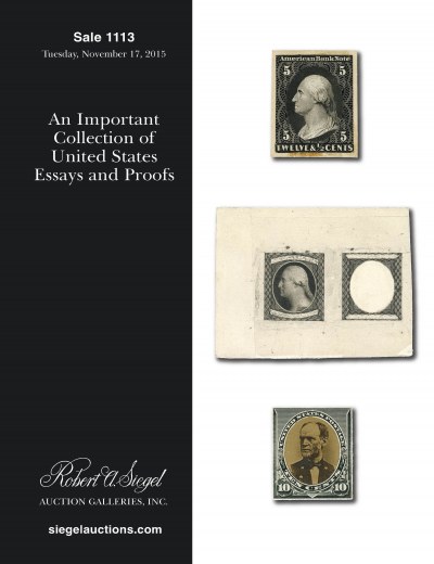 Catalog Cover Sale no. 1113 — Siegel Auction Galleries