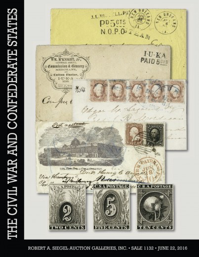 Catalog Cover Sale no. 1132 — Siegel Auction Galleries
