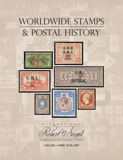 Catalog Cover Sale no. 1152 — Siegel Auction Galleries