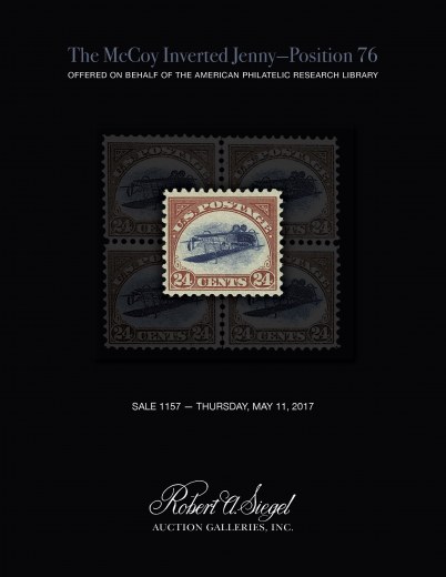 Catalog Cover Sale no. 1157 — Siegel Auction Galleries