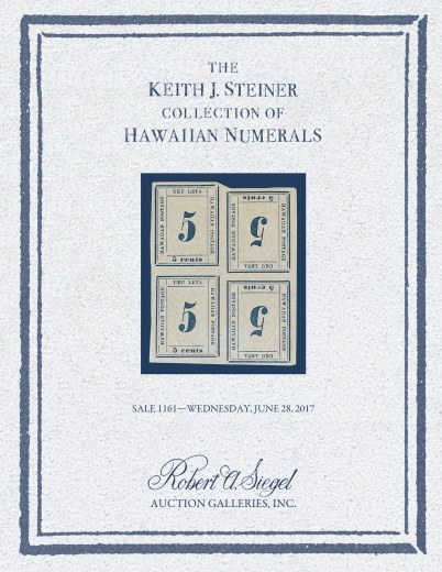 Catalog Cover Sale no. 1161 — Siegel Auction Galleries