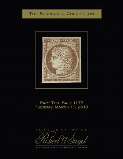 Catalog Cover Sale no. 1177 — Siegel Auction Galleries