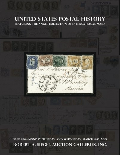 Catalog Cover Sale no. 1196 — Siegel Auction Galleries