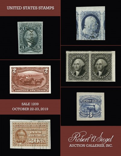 Catalog Cover Sale no. 1209 — Siegel Auction Galleries