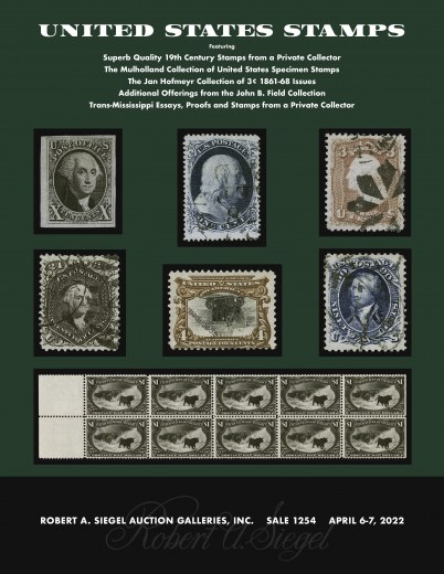 Catalog Cover Sale no. 1254 — Siegel Auction Galleries
