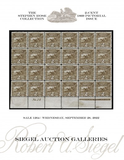 Catalog Cover Sale no. 1264 — Siegel Auction Galleries