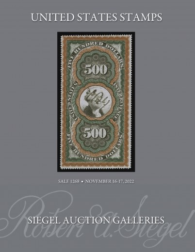 Catalog Cover Sale no. 1268 — Siegel Auction Galleries